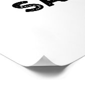 Seien Sie der Salz- und Lichtblütenpuff Poster (Ecke)