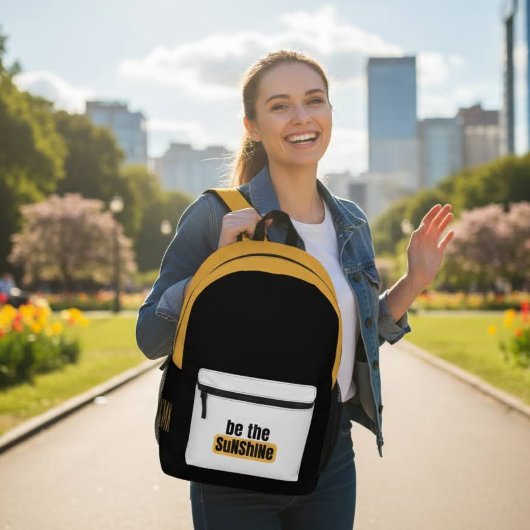 Seien Sie der Sonnenscheinsack Bedruckter Rucksack