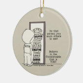 Seien Sie derjenige Keramik Ornament (Links)