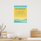 Seien Sie detailliert! Poster (Küche)
