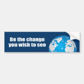 Seien Sie die Änderung, die Sie sehen möchten Autoaufkleber (Vorne)