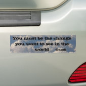 seien Sie die Änderung, die Sie wollen, um in der Autoaufkleber (Auf Auto)