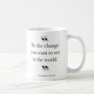Seien Sie die Änderung - für linkshändige Trink Kaffeetasse