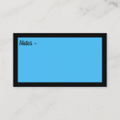 Seien Sie die beste Version, die Sie blaues Schwar Visitenkarte (Rückseite)