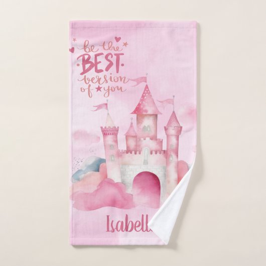 Seien Sie die beste Version, die Sie individuell a Badhandtuch Set (Handtuch)