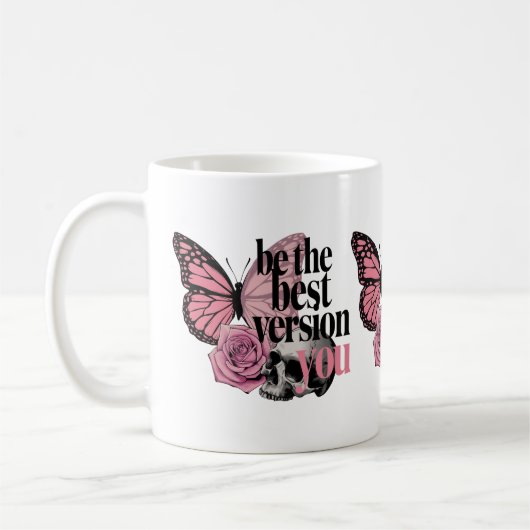 Seien Sie die beste Version, die Sie Kaffeetasse (Links)