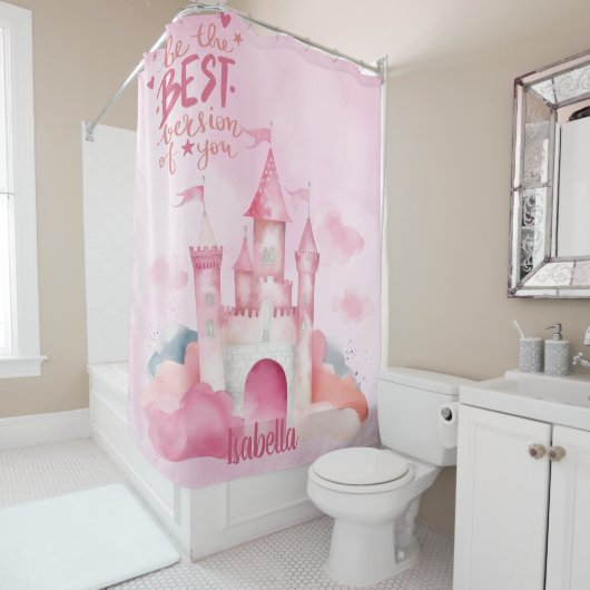 Seien Sie die beste Version von Ihnen anpassbar Duschvorhang (Beispiel)