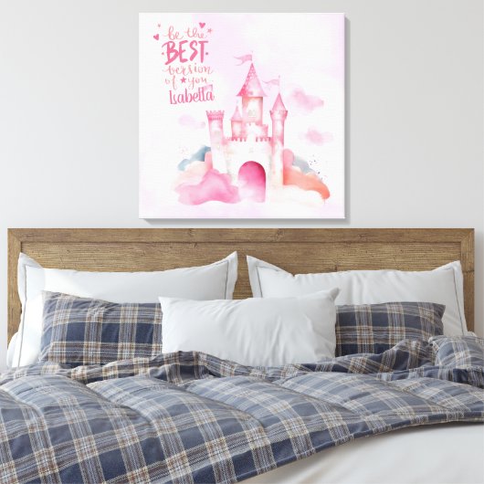 Seien Sie die beste Version von Ihnen anpassbar Leinwanddruck (Insitu (Schlafzimmer))