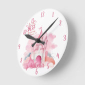 Seien Sie die beste Version von Ihnen anpassbar Runde Wanduhr (Winkel)