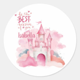 Seien Sie die beste Version von Ihnen anpassbar Runder Aufkleber