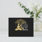 Seien Sie die Energie, die Sie gewollt haben, um z Postkarte (Stehend Vorderseite)