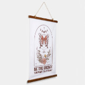 Seien Sie die Energie, die Sie Gewollt haben, um z Wandteppich Mit Holzrahmen (Gewinkelt)