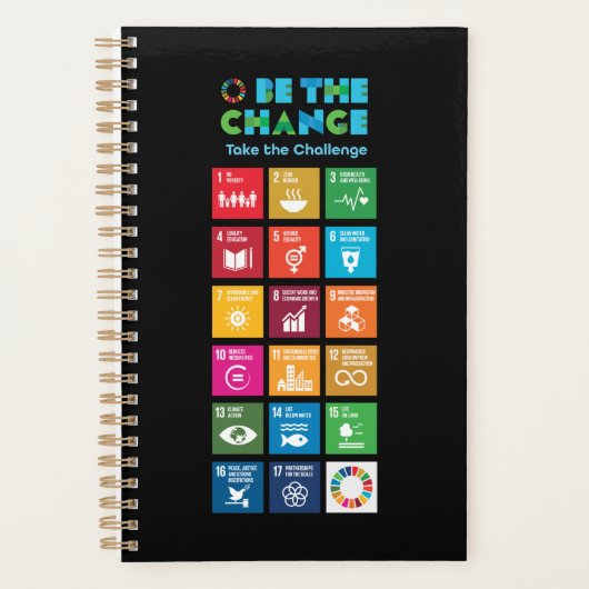 Seien Sie die globalen Ziele, die das inspirierend Planer (Vorderseite)