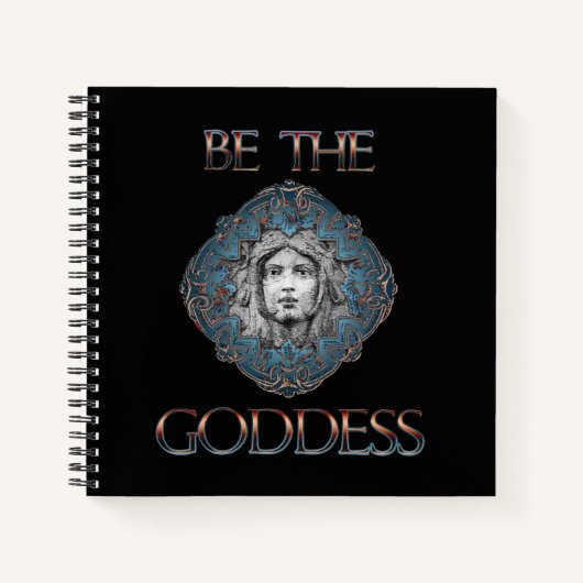 Seien Sie die Göttin Spirale Notebook Notizblock (Vorderseite)