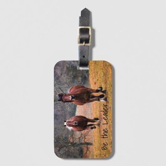 Seien Sie die Leader Pferde Racing Gepäckanhänger (Vorderseite Vertikal)