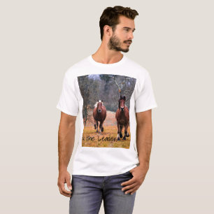 Seien Sie die Leader Pferde Racing T-Shirt