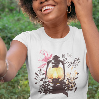 Seien Sie die leichte Bibel Matthew 5:14 Verse T - T-Shirt