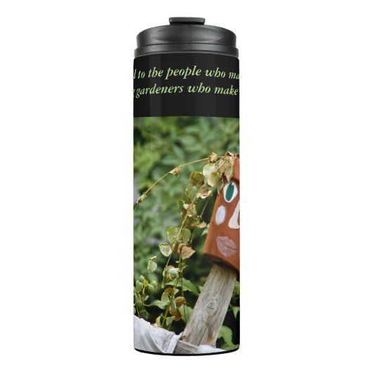 Seien Sie die Leute dankbar, die uns glücklich Thermosbecher (Vorderseite)