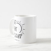 Seien Sie die Lichtreligiös-Bibel-Verse Kaffeetasse (Vorderseite Links)