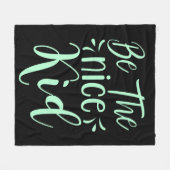 Seien Sie die schöne kid positive Botschaft in Min Fleecedecke (Vorderseite (Horizontal))