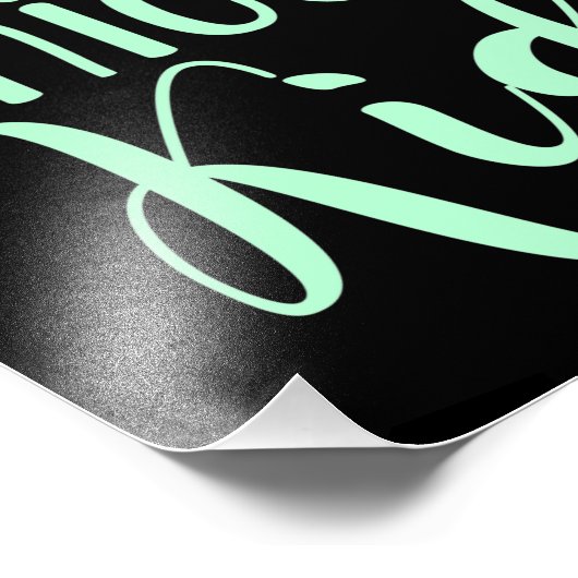 Seien Sie die schöne kid positive Botschaft in Min Fotodruck (Ecke)