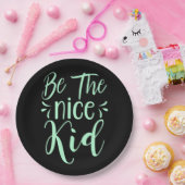 Seien Sie die schöne kid positive Botschaft in Min Pappteller (Party)