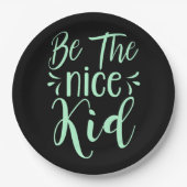 Seien Sie die schöne kid positive Botschaft in Min Pappteller (Vorderseite)