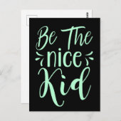 Seien Sie die schöne kid positive Botschaft in Min Postkarte (Vorne/Hinten)
