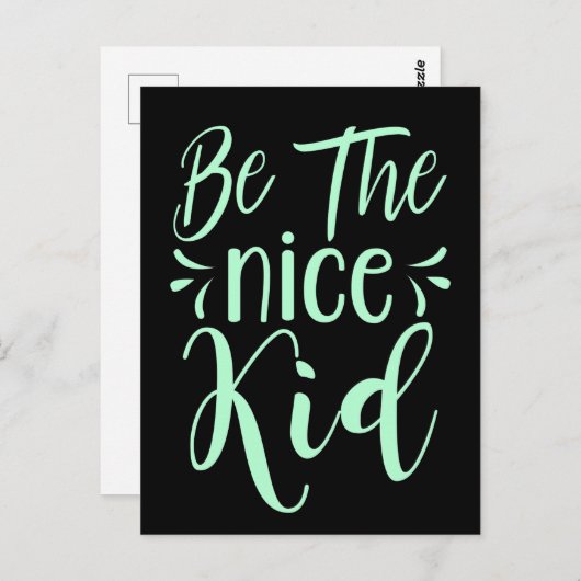 Seien Sie die schöne kid positive Botschaft in Min Postkarte (Vorne/Hinten)