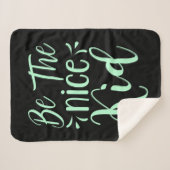 Seien Sie die schöne kid positive Botschaft in Min Sherpadecke (Vorderseite (Horizontal))