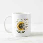 Seien Sie die Sonnenblume Personalisiert Kaffeetasse (Links)