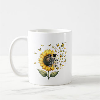Seien Sie die Sonnenblume Personalisiert Kaffeetasse
