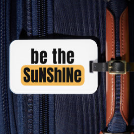 Seien Sie die Sonnenschutzmarke Gepäckanhänger