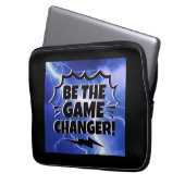 Seien Sie die Spielschubmotivation Inspirierend er Laptopschutzhülle (Vorderseite Links)