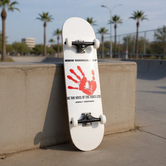 Seien Sie die Stimme der Voiceless Skateboard