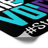 Seien Sie die Stimme, um Selbstmord zu stoppen Bew Poster (Ecke)