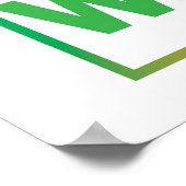 Seien Sie die Veränderung, die Sie in der Welt Pos Poster (Ecke)