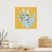 Seien Sie die Wechselhand Poster (Küche)