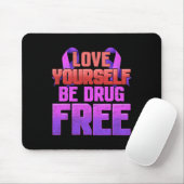 Seien Sie drogenfreie Liebe Ihr Lila Multifunktion Mousepad (Mit Mouse)