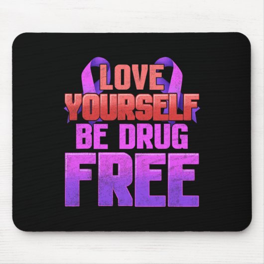 Seien Sie drogenfreie Liebe Ihr Lila Multifunktion Mousepad (Vorne)
