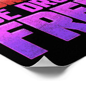 Seien Sie drogenfreie Liebe Ihr Lila Multifunktion Poster (Ecke)