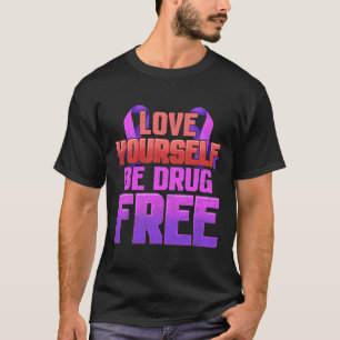 Seien Sie drogenfreie Liebe Ihr Lila Multifunktion T-Shirt