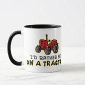 Seien Sie eher auf einem Traktor Tasse (Links)