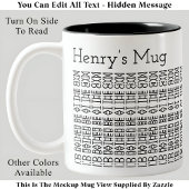 Seien Sie eher bei der versteckten Meldung "Gym & Zweifarbige Tasse