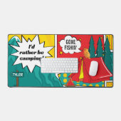 Seien Sie eher Camping Desk Mat Schreibtischunterlage (Tastatur & Maus)