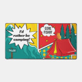 Seien Sie eher Camping Desk Mat Schreibtischunterlage (Vorderseite)