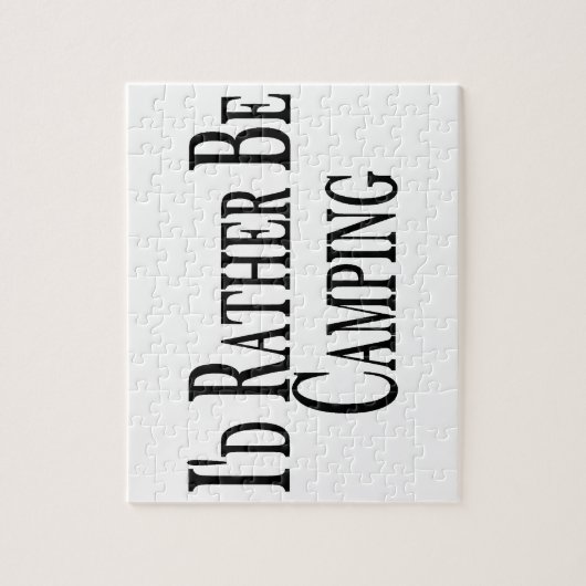 Seien Sie eher Camping Puzzle (Vertikal)