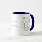 Seien Sie eher in Arizona Word Art Tasse (VorderseiteRechts)