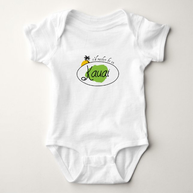 Seien Sie eher in Kauai Baby Strampler (Vorderseite)