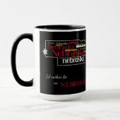 Seien Sie eher in Nebraska Word Art Tasse (Links)